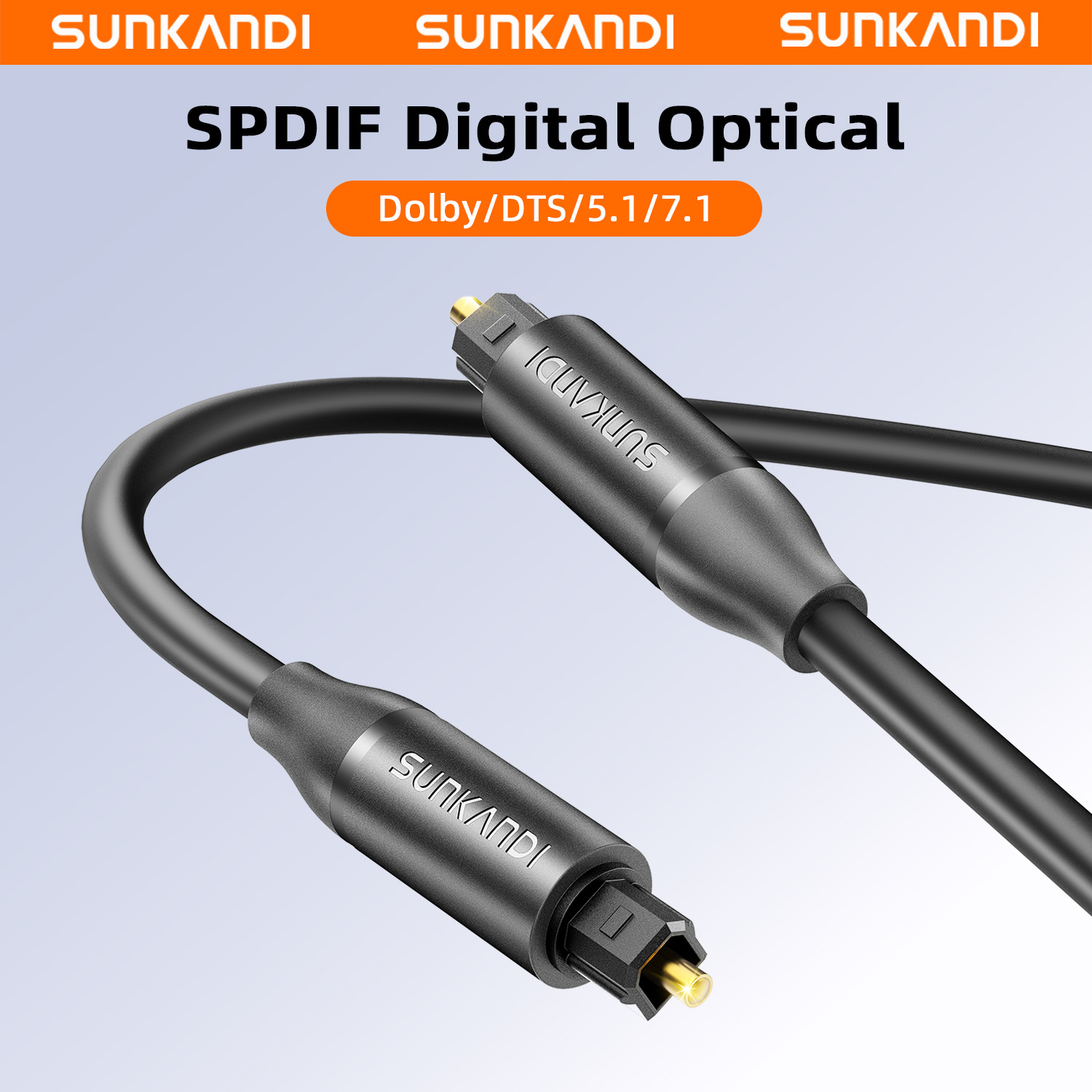 Cabo de Áudio Óptico SUNKANDI, - Home Cinema Tv avaliação e preço