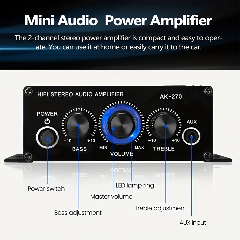 Amplificador de Potência Mini  - Audio Home Cinema avaliação e preço