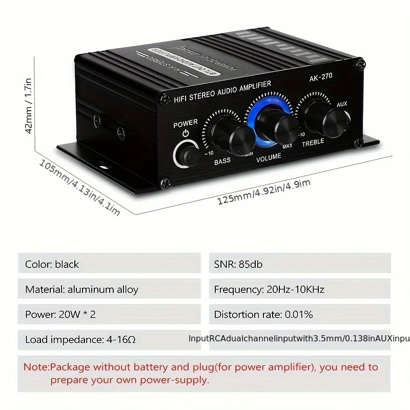 Amplificador de Potência Mini  - Audio Home Cinema avaliação e preço